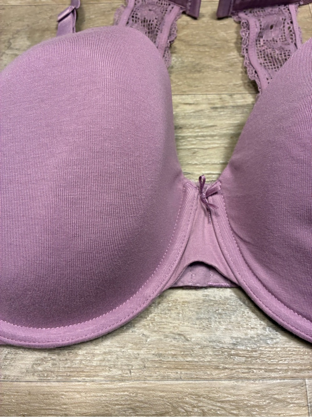 Cacique 2 Underwired Bras T Shirt Lightly Lined Lace Balconette - Picture 8 of 13